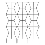 Achla Designs 84 In. Black Powdercoated Wrought Iron Outdoor Garden Zigzag Scr. Fixed Price $289.50.