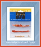 Swarovski Elements 5301 4MM Bicone Fire Opal, Red And Topaz Ab MIX-48. Fixed Price $5.80.