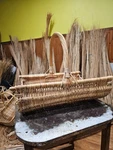 Extra Large Wicker Firewood Basket Handwoven Willow Rustic Log Storage Fireplace. Fixed Price $152.44.