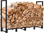 8FT Outdoor Firewood Rack Holder For Fireplace Storage Adjustable Log Stacker. Fixed Price $74.60.