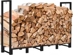 8FT Outdoor Firewood Rack Holder For Fireplace Storage Adjustable Log Stacker. Fixed Price $74.39.