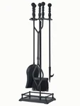 Lichamp Fireplace Tools Set, 5-PIECES Indoor Outdoor Sturdy Multisize, Black. Fixed Price $113.58.