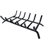 Luoieo 21" Heavy Duty Cast Iron Fireplace Grate Firewood Log Holder Burning Rack. Fixed Price $64.06.