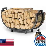 Elbourn Firewood Rack 24IN Indoor Fireplace Log Holder Carrier Rustproof Metal. Fixed Price $50.56.