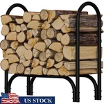 Deluxe Indoor Outdoor Log Rack Iron Wood Storage Durable Lightweight Stackable. Fixed Price $75.18.