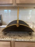 Vintage Brass Fireplace Log Holder Wood Kindling Magazine Claw Feet Handle. Fixed Price $35.00.