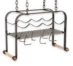 Enclume Wine Rack Hanging Steel Hooks Hammered Handcrafted WSR6A. Fixed Price $159.95.