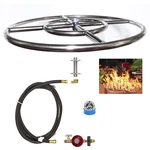 FR24CK: Basic Propane Diy Gas Fire Pit Kit & 24" Lifetime Warranted 316 Burner. Fixed Price $273.00.
