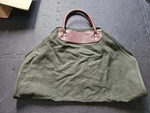 Orvis Canvas And Leather Log Carrier Bag. Fixed Price $45.00.