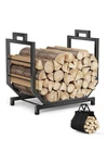 Kcysta Firewood Rack Outdoor Indoor With Carrier 17X13X21H. Fixed Price $29.95.
