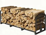 Outdoor & Indoor Firewood Rack - 4FT Holder For Storage. Fixed Price $105.00.