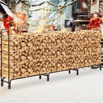 12FT Long Metal Log Store Forest Firewood Timber Stacking Storage Stand. Fixed Price $65.91.