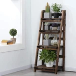 4 Tier Sturdy Wood Corner Ladder Plant Shelf Foldable Book Display Rack Holder. Fixed Price $44.90.