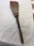 Vintage Hand-sewn Amish Broom, Good Used Condition, Approx. 32-36 Tall. Fixed Price $45.00.