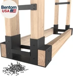 Firewood Outdoor Indoor, Adjustable To Any Length Log Bracket. Fixed Price $66.25.