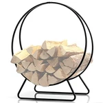 Doeworks 23 Inches Solid Steel Log Hoop Heavy Duty Firewood Racks. Fixed Price $71.06.