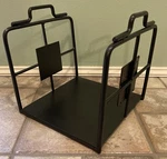 Wright Design Wood Log Holder Minuteman International LCW-16 Wrought Iron Heavy. Fixed Price $89.00.
