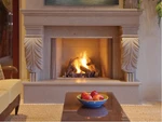 Superior 42" Outdoor Fireplace Herringbone Refractory Elec. Valve Lp, VRE4342ZEP. Fixed Price $5129.00.