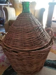 Vintage Antique Bottle Wine Making Basket Xl Huge Giant Demijohn Napa Valley. Fixed Price $1000.00.