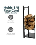 Sunnydaze - 32 In Steel Firewood Log Rack With Tool Holders Bronze. Fixed Price $35.00.