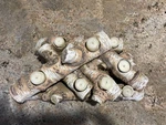 Plow & Hearth Faux Wood Resin Logs Tea Lights Candle Holder, Birch. Fixed Price $48.00.