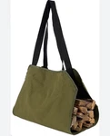 Feed Garden Canvas Log Carrier Green Oxford Fabric 100X50CM Lightweight Durable. Fixed Price $11.00.