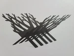 Nest & Nook Tree Sculpture Black Nature Theme Adults Decor Firewood Holder. Fixed Price $60.00.