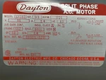 Dayton 6K083 Split-phase Motor 1/3 Hp, 56Z Frame, 115V Ac Voltage New, Old Stock. Fixed Price $100.00.