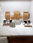Vintage Nos Coleman Stove/bbq Parts: Burner ASSEMBLY(3) & HANDLE/THERMO(5). Fixed Price $24.99.