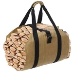 Firewood Bag Wax Canvas Camp Logging Fireplace With Security Strap. Fixed Price $15.19.