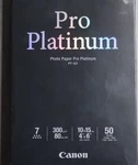 Canon Pro Platinum PT-101 Glossy Photo Paper 4X6 300GSM 50 Sheets. Fixed Price $19.99.