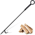 Cklt Fire Poker For Pit, 40 Twisted Rope Design In Black,. Fixed Price $42.64.