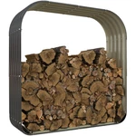 Outsunny Galvanized Steel Firewood Storage Shed Rack 4.7' X 1.4'. Fixed Price $153.79.