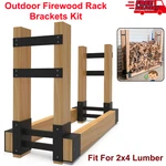 Firewood Brackets Kit, Adjustable Log 2X4 Lumber Storage Rack,set Of. Fixed Price $40.68.