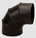 Imperial BM0014 6" Dia. Stove Pipe Elbow 90 Adjustable Black 24 Gauge Steel. Fixed Price $24.99.