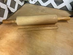 Jk Adams Vermont Maple Wooden Rolling Pin Large 21 With Handles. Fixed Price $14.50.