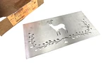 Harman Pellet Stove Brushed Stainless Steel Decorative Tile Deer 1-00-06732-2. Fixed Price $49.99.
