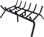 24" Cast Iron Fireplace Grate Heavy Duty Log Holder, Solid Steel Firewood Rack. Fixed Price $39.95.