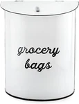 Auldhome Design Rustic Grocery Bag Holder; Wall-mounted Vintage Enamelware Farmh. Fixed Price $50.12.