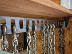 Chain Log Holder Binder Organizer Unwelded Brackets. Fixed Price $86.00.