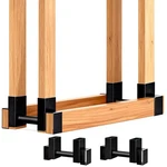 Amagabeli Garden & Home Set Of 2PACK Firewood Brackets Outdoor Heavy Fir.... Fixed Price $57.21.