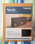 Style Selections 1460426 8' Log Rack Cover 26" 44" 98" Black New In Box. Fixed Price $27.55.