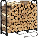 Gpusfak 4FT Firewood Rack Stand - Fireplace Storage Stacker Holder Heavy. Fixed Price $34.86.