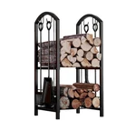 Beauty Fireplace Firewood Rack 5-PIECE Storage Logs Ho... Usa Fast Ship. Fixed Price $88.61.