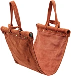 Chic Brown Suede Canvas Carrier - Ideal For Your Everyday Essentials. Fixed Price $154.99.