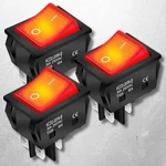 3PACK 30A 250V KCD2 KCD4 Rocker Switch Dpst Pin Red Lighted 120V Toggle. Fixed Price $15.39.