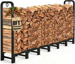 8FT Firewood Rack Outdoor Heavy Duty Logs Holder For Fireplace Indoor. Fixed Price $102.99.