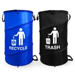 33 Gallon Capacity Large Durable Waterproof Combo Pop Up Recycle And Trash Co.... Fixed Price $79.45.