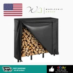 Vevor Firewood Rack With Waterproof Cover, 4 Ft Outdoor Holder. Fixed Price $79.99.