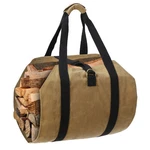 Wax Canvas Firewood Bag Camp Logging Fireplace With Security Handle Straps. Fixed Price $15.19.